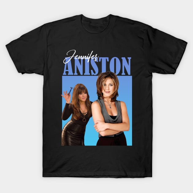 Jennifer Aniston Vintage 90s Design T-Shirt by T-shirt Therapy